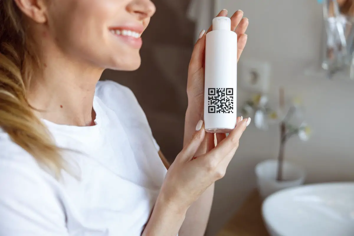 qr code flacon gel douche